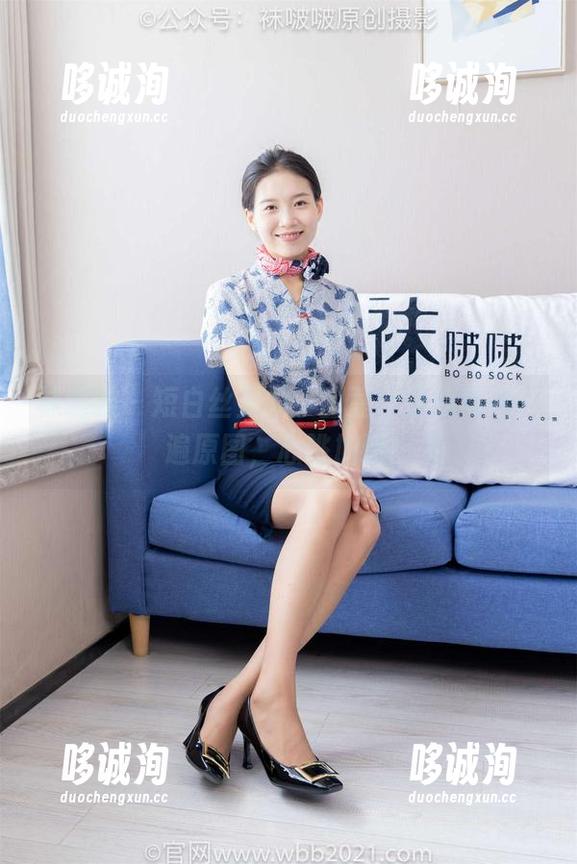 袜啵啵 - 短白丝里的小甜豆，让我再看一遍原图，心跳加速！